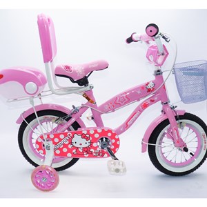 دوچرخه شهری کودک سایز 12 رنگ صورتی طرح کیتی مدل اسمارت Smart_اسباب بازی