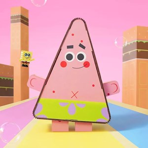 لگو پاتریک چراغدار 650 قطعه مدل AB0034 Patrick Star_اسباب بازی