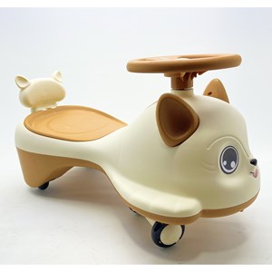 سه چرخه پلاسماکار موزیکال طرح گربه کرم (لوپ کار) مدل 1401_2_اسباب بازی