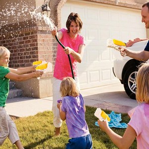 تفنگ اسباب بازی آب پاش رنگ زرد مدل Water Gun 04s_اسباب بازی