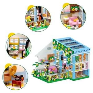 لگو کریتور ویلا چراغدار 626 قطعه مدل SWEET HUT LX.A 3808_اسباب بازی