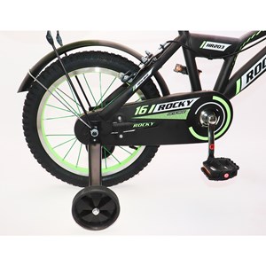 دوچرخه اورجینال کودک سایز 16 رنگ سبز مدل راکی ROCKY 16_اسباب بازی