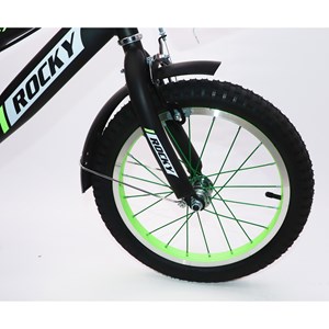 دوچرخه اورجینال کودک سایز 16 رنگ سبز مدل راکی ROCKY 16_اسباب بازی