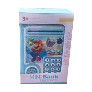 گاوصندوق اثر انگشتی رمز دار باتری خور طرح سوپر ماریو مدل MINI BANK 313_اسباب بازی