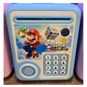 گاوصندوق اثر انگشتی رمز دار باتری خور طرح سوپر ماریو مدل MINI BANK 313_اسباب بازی