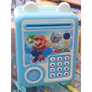 گاوصندوق اثر انگشتی رمز دار باتری خور طرح سوپر ماریو مدل MINI BANK 313_اسباب بازی