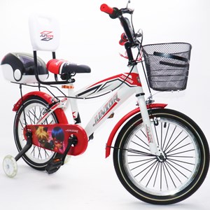 دوچرخه اورجینال کودک سایز 16 طرح دختر کفشدوزکی و گربه سیاه مدل جونیور JUNIOR_اسباب بازی