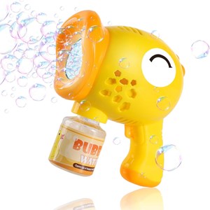 تفنگ اسباب بازی حباب ساز چراغ دار طرح اردک مدل Geometric Bubble Gun 6623_اسباب بازی