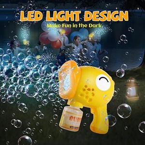 تفنگ اسباب بازی حباب ساز چراغ دار طرح اردک مدل Geometric Bubble Gun 6623_اسباب بازی