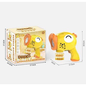 تفنگ اسباب بازی حباب ساز چراغ دار طرح اردک مدل Geometric Bubble Gun 6623_اسباب بازی