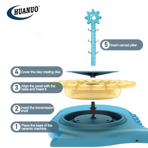 چرخ سفالگری کودک با پدال شارژی طرح دایناسور_اسباب بازی