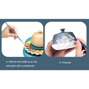 چرخ سفالگری کودک با پدال شارژی طرح دایناسور_اسباب بازی