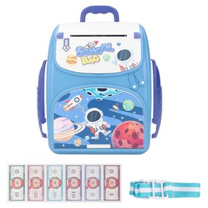 قلک مدل كوله پشتي رمزدار موزیکال طرح فضانورد School Bag Cash Box Musical_اسباب بازی