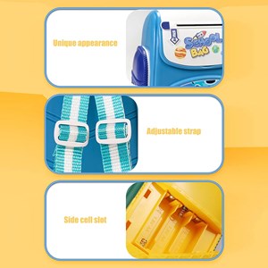 قلک مدل كوله پشتي رمزدار موزیکال طرح فضانورد School Bag Cash Box Musical_اسباب بازی