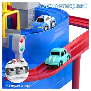 کیت ماشین بازی همراه با هلیکوپتر و 2 عدد ماشین_اسباب بازی