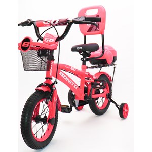دوچرخه شهری کودک سایز 12 رنگ سرخابی مدل بونیتو GO_اسباب بازی