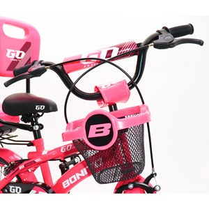 دوچرخه شهری کودک سایز 12 رنگ سرخابی مدل بونیتو GO_اسباب بازی