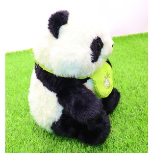 عروسک پولیشی اورجینال پاندا با پیشبند 30 سانتی_اسباب بازی