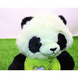 عروسک پولیشی اورجینال پاندا با پیشبند 30 سانتی_اسباب بازی