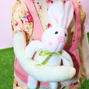 عروسک پولیشی اورجینال خرگوش دختر پا تلسکوپی 68 سانتی_اسباب بازی