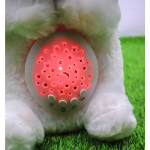 عروسک شب خواب موزیکال و چراغدار کرومی 30 سانتی_اسباب بازی