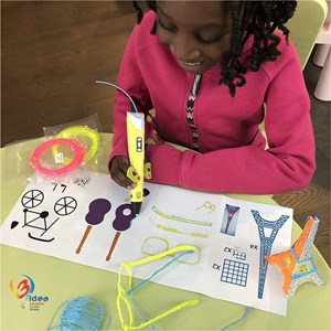 قلم طراحی سه بعدی با نمایشگر LCD و 3 عدد فیلامنت PLA رنگ زرد_اسباب بازی