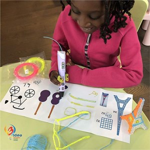 قلم طراحی سه بعدی با نمایشگر LCD و 3 عدد فیلامنت PLA رنگ بنفش_اسباب بازی