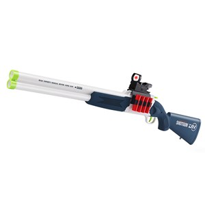 تفنگ اسباب بازی دولول پوکه پران تیر اسفنجی مدل Soft Bullet Toy Gun 2027_اسباب بازی