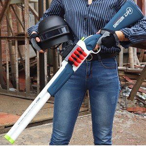 تفنگ اسباب بازی دولول پوکه پران تیر اسفنجی مدل Soft Bullet Toy Gun 2027_اسباب بازی