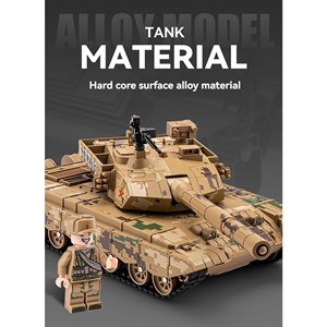 تانک فلزی موزیکال، چراغدار و دودزا مقیاس 1:36_اسباب بازی