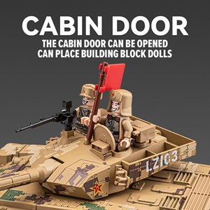 تانک فلزی موزیکال، چراغدار و دودزا مقیاس 1:36_اسباب بازی