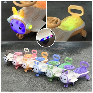 سه چرخه پلاسماکار موزیکال طرح خرگوش (لوپ کار) سبز_اسباب بازی