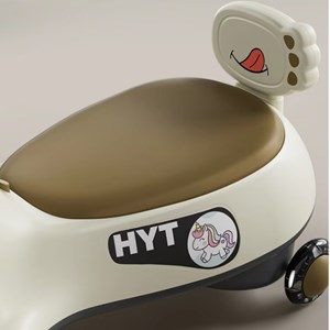 سه چرخه پلاسماکار موزیکال طرح اسب تک شاخ (لوپ کار) قهوه ای_اسباب بازی