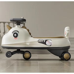 سه چرخه پلاسماکار موزیکال طرح اسب تک شاخ (لوپ کار) قهوه ای_اسباب بازی