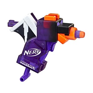 تفنگ اسباب بازی نرف Nerf با تیر اسفنجی مدل ماینکرافت Minecraft رنگ بنفش_اسباب بازی