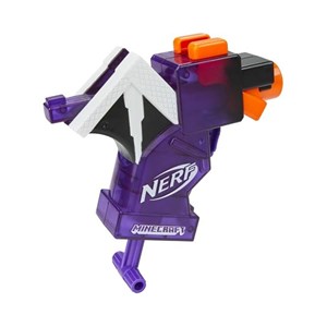 تفنگ اسباب بازی نرف Nerf با تیر اسفنجی مدل ماینکرافت Minecraft رنگ بنفش_اسباب بازی
