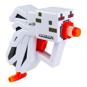 تفنگ اسباب بازی نرف Nerf با تیر اسفنجی مدل ماینکرافت Minecraft رنگ سفید_اسباب بازی