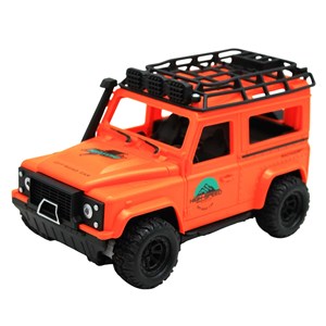 ماشین کنترلی شارژی جیپ آفرود چراغدار Crazy Go رنگ نارنجی_اسباب بازی