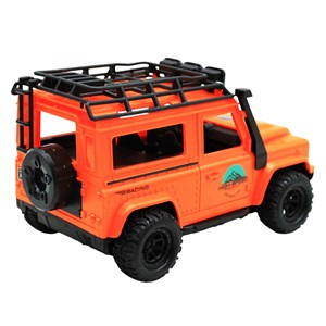 ماشین کنترلی شارژی جیپ آفرود چراغدار Crazy Go رنگ نارنجی_اسباب بازی
