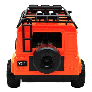 ماشین کنترلی شارژی جیپ آفرود چراغدار Crazy Go رنگ نارنجی_اسباب بازی