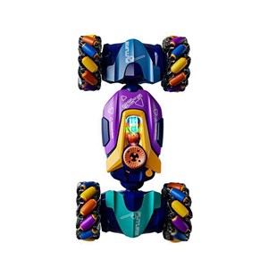 ماشین کنترلی شارژی کرمی دو حالته دودزا و چراغدار آکروباتیک 4WD با قابلیت چرخش 360 درجه_اسباب بازی