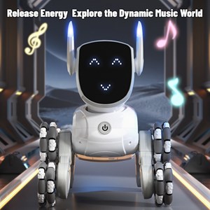 ربات اسباب بازی سگ کنترلی هوشمند با هشت‌ چرخ و چرخش 360 درجه_اسباب بازی