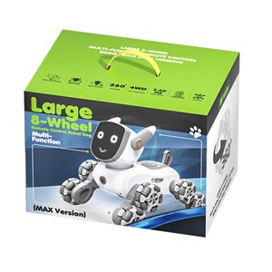 ربات اسباب بازی سگ کنترلی هوشمند با هشت‌ چرخ و چرخش 360 درجه_اسباب بازی
