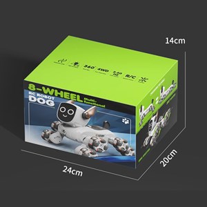 ربات اسباب بازی سگ کنترلی هوشمند با هشت‌ چرخ و چرخش 360 درجه مدل JJRC Q193_اسباب بازی