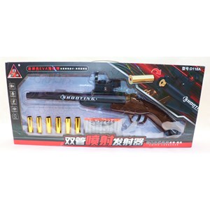 تفنگ اسباب بازی دو لول پوکه پران وینچستر تیر اسفنجی کد 118_اسباب بازی