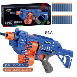 تفنگ اسباب بازی مسلسل تیر اسفنجی مدل Epic Rage gun G1