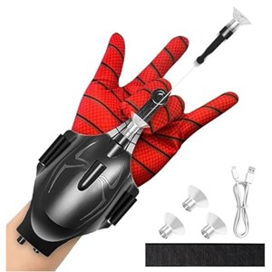 دستکش اسپایدرمن شارژی تار پرتاب کن همراه با لیزر (مرد عنکبوتی)_اسباب بازی