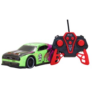 ماشین کنترلی مسابقه ای دودزا مقیاس 1:22 رنگ سبز مدل Sport Cars 3714_اسباب بازی