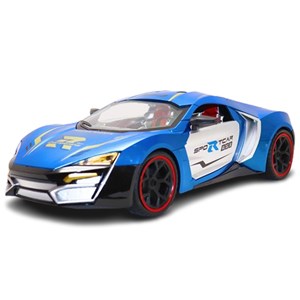 ماشین کنترلی شارژی اسپرت مقیاس 1:10 چراغدار رنگ آبی کد 0855_اسباب بازی
