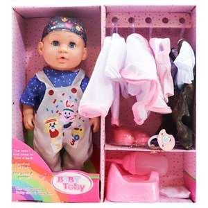عروسک نوزاد بیبی توبی موزیکال 6 کاره مدل baby toby baby 6 fumctions_اسباب بازی